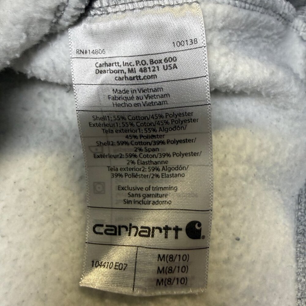 Carhartt Women’s Relaxed Fit Crewneck‎ Medium Heather Gray EUC - Picture 6 of 10